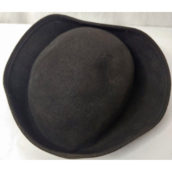 Vintage Bollman Hat Co Doeskin Youth Felted Wool Hat Black Kids READ - Picture 6 of 9